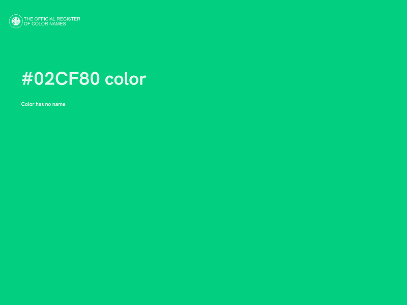 #02CF80 color image