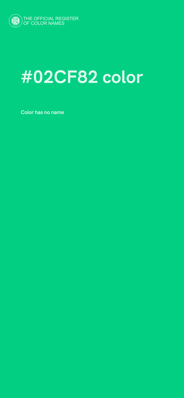 #02CF82 color image