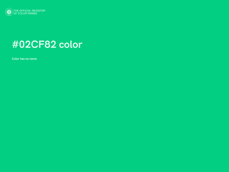 #02CF82 color image