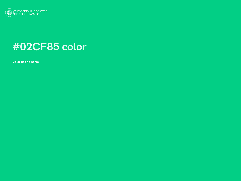 #02CF85 color image