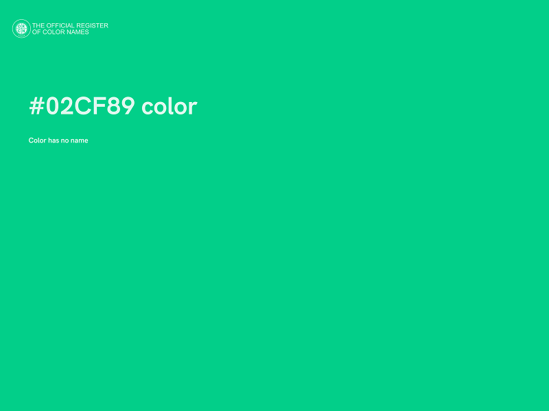 #02CF89 color image