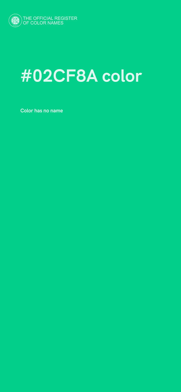 #02CF8A color image