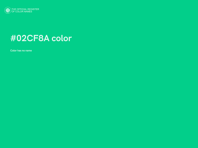 #02CF8A color image