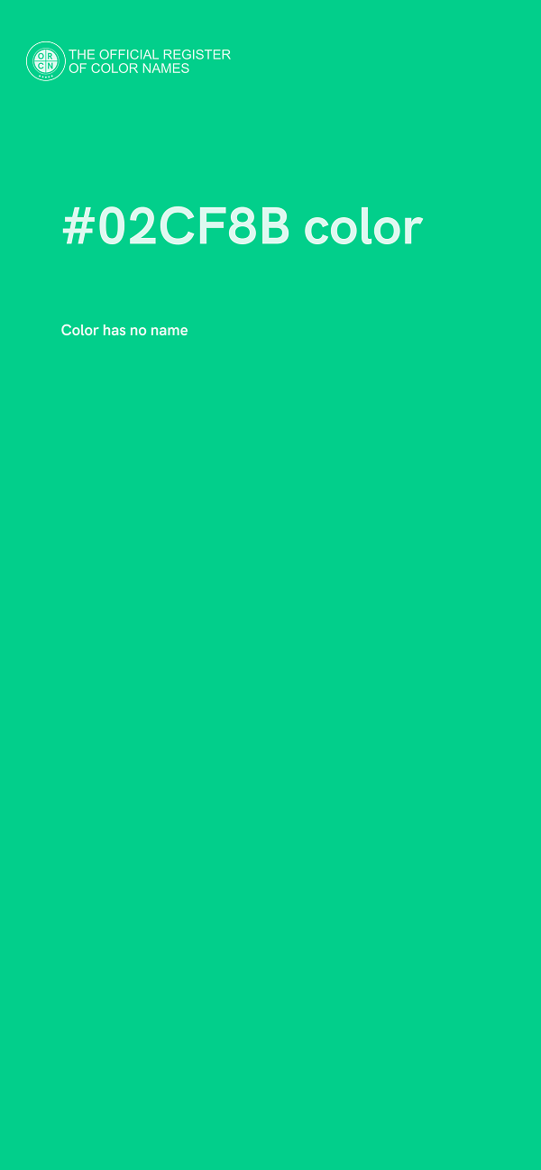 #02CF8B color image