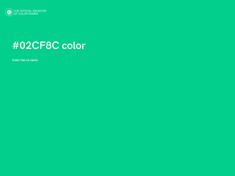 #02CF8C color image