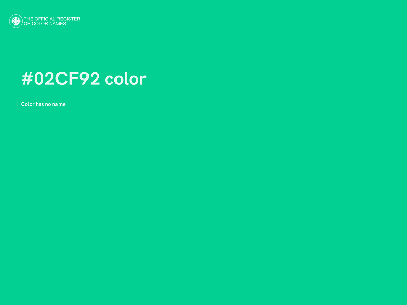 #02CF92 color image