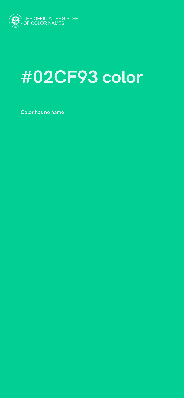 #02CF93 color image