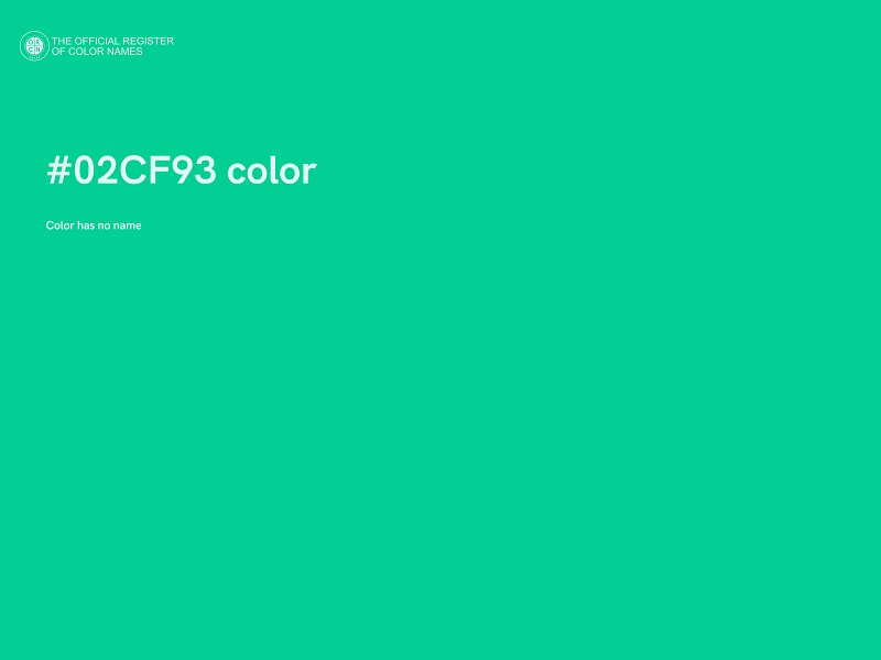 #02CF93 color image