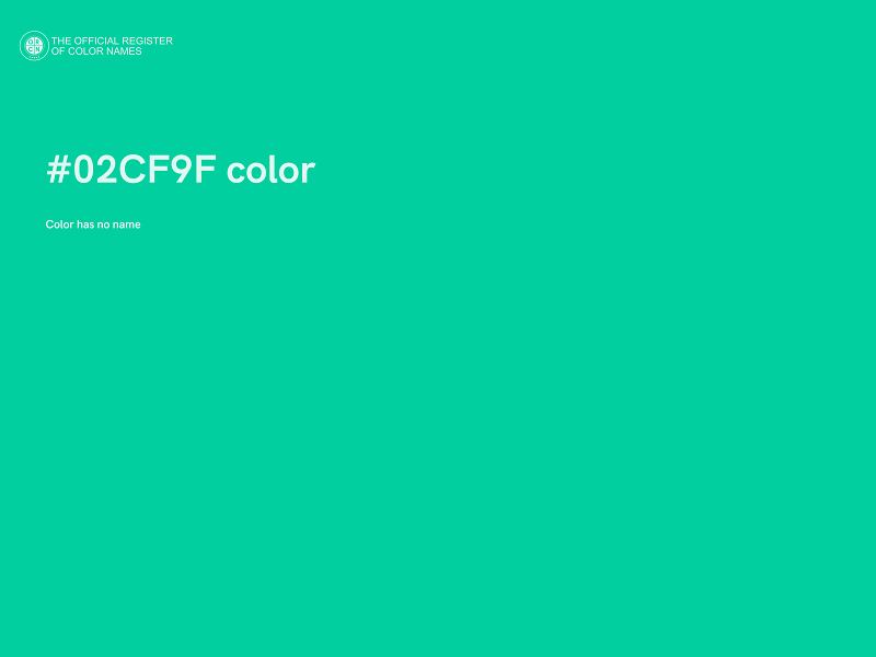 #02CF9F color image