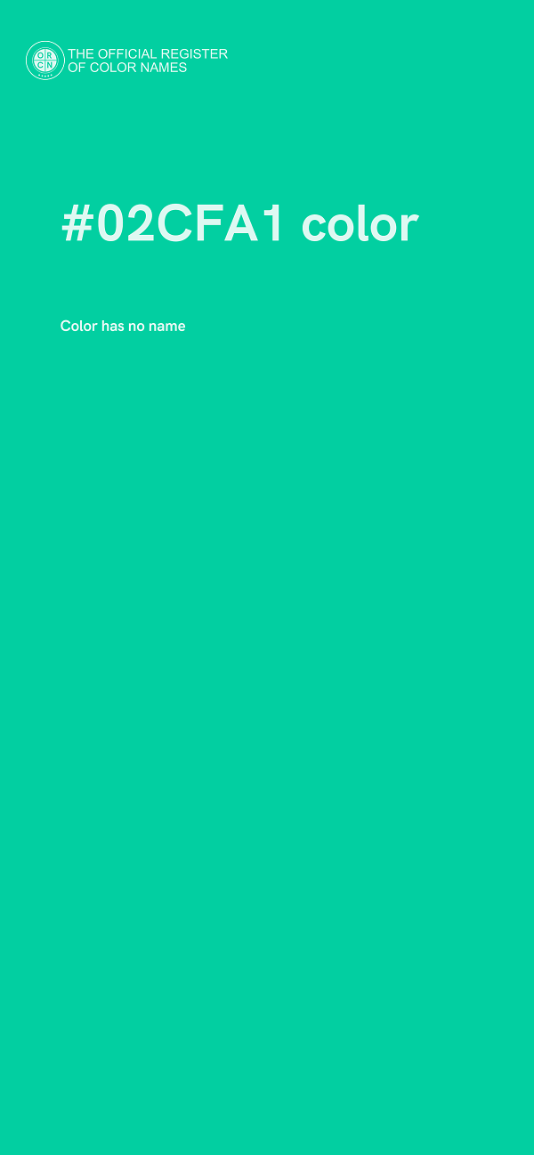 #02CFA1 color image