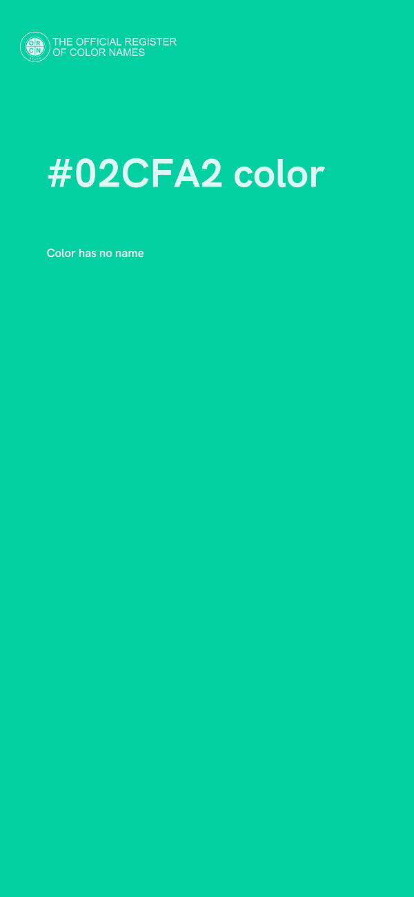#02CFA2 color image