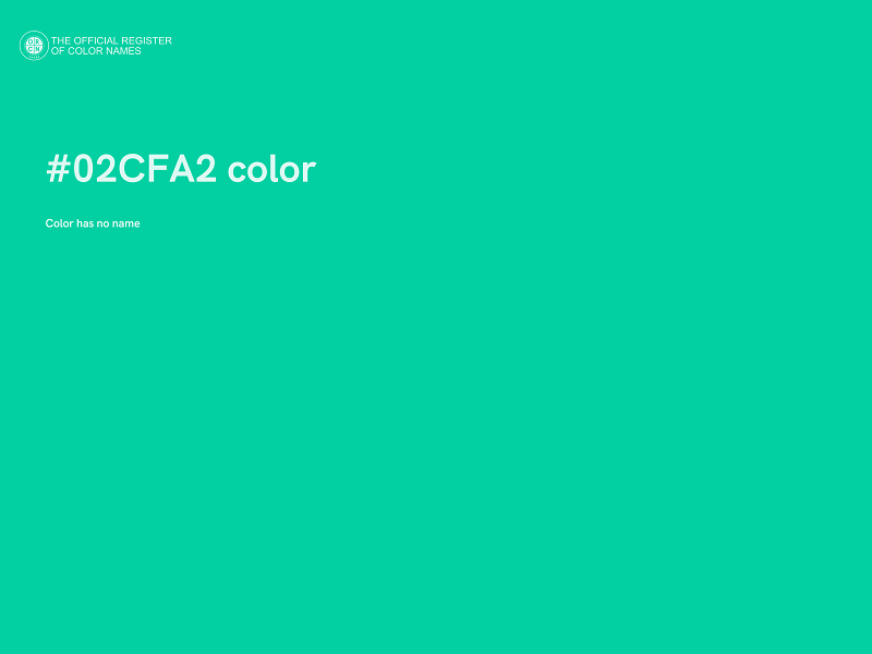 #02CFA2 color image