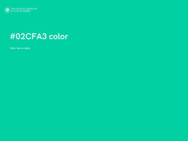 #02CFA3 color image