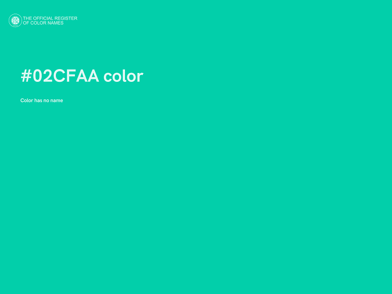 #02CFAA color image