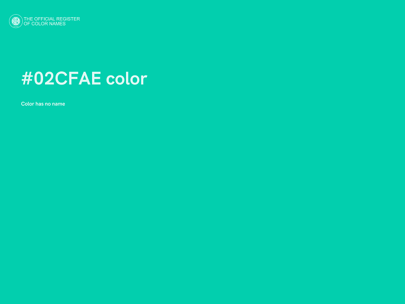 #02CFAE color image