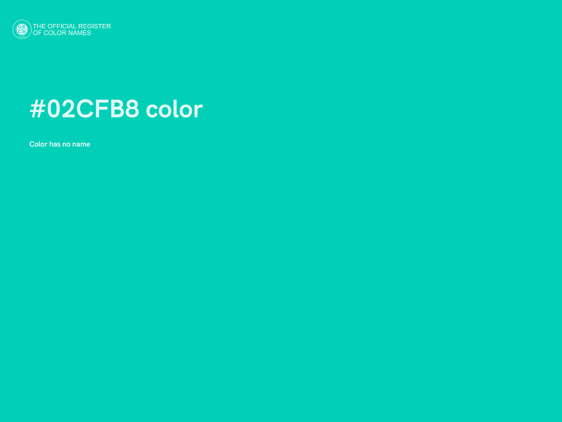 #02CFB8 color image