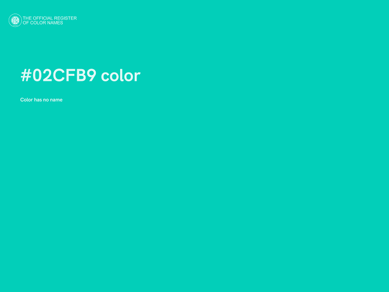#02CFB9 color image