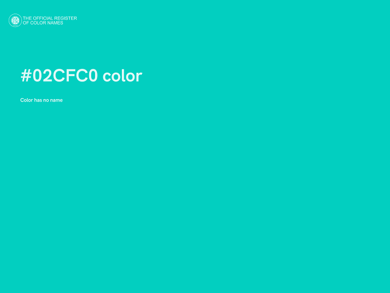 #02CFC0 color image