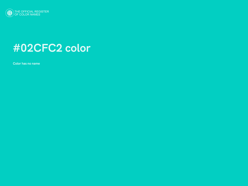 #02CFC2 color image