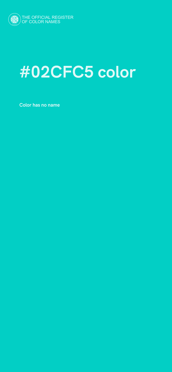 #02CFC5 color image