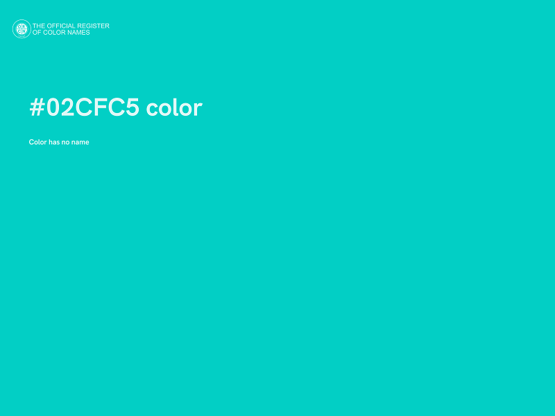 #02CFC5 color image