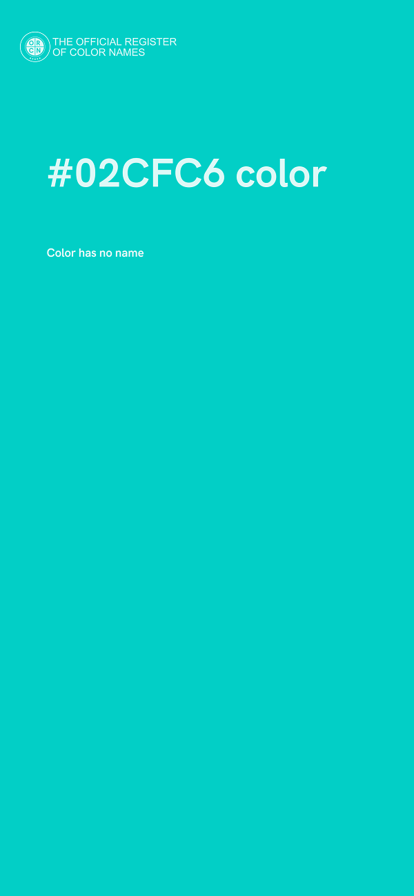 #02CFC6 color image