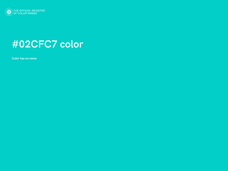 #02CFC7 color image
