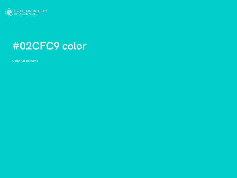 #02CFC9 color image
