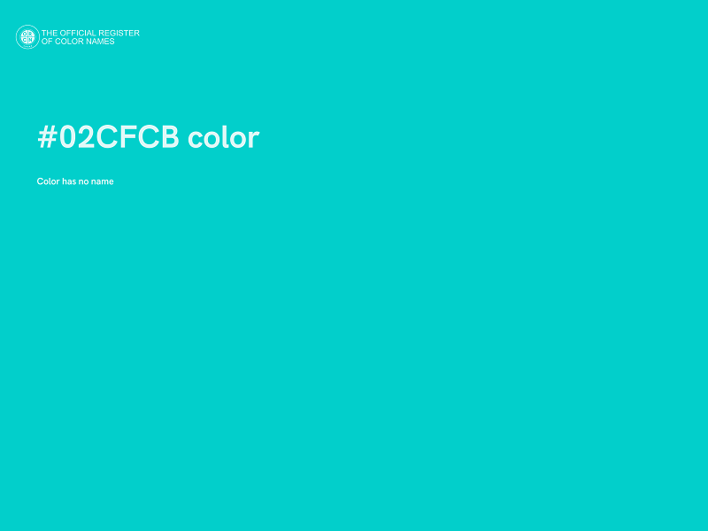 #02CFCB color image