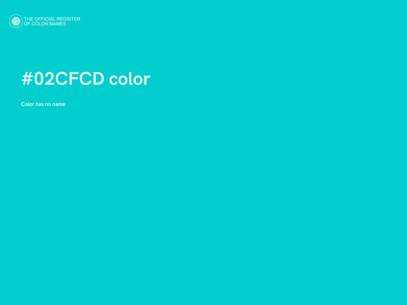 #02CFCD color image