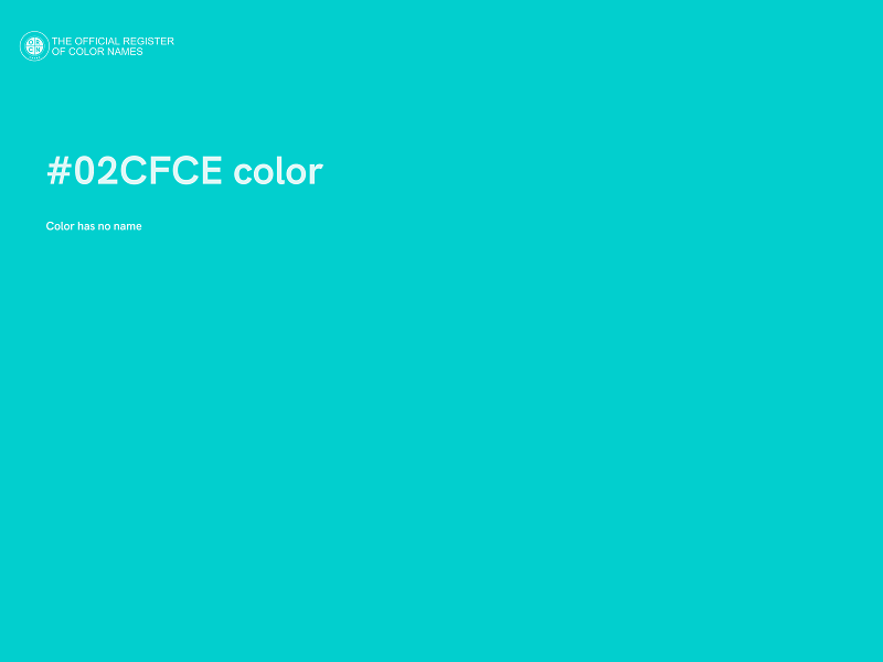 #02CFCE color image