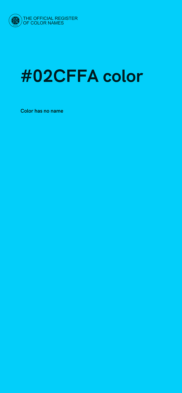 #02CFFA color image