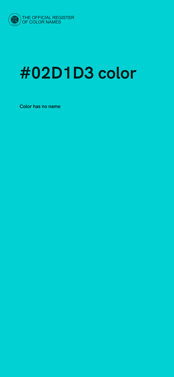 #02D1D3 color image