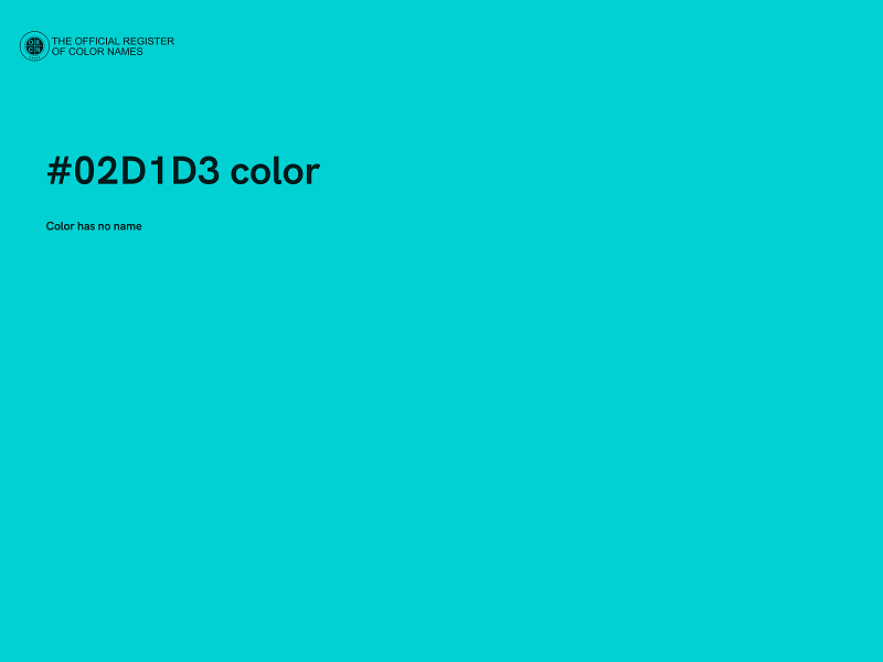#02D1D3 color image