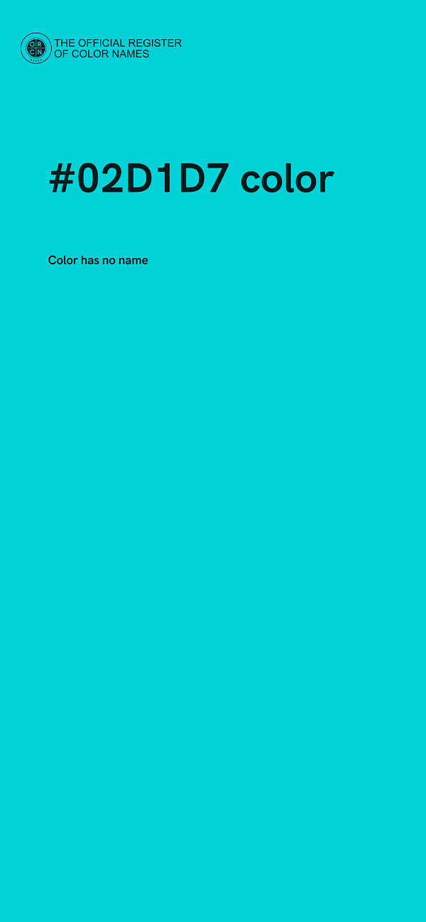 #02D1D7 color image