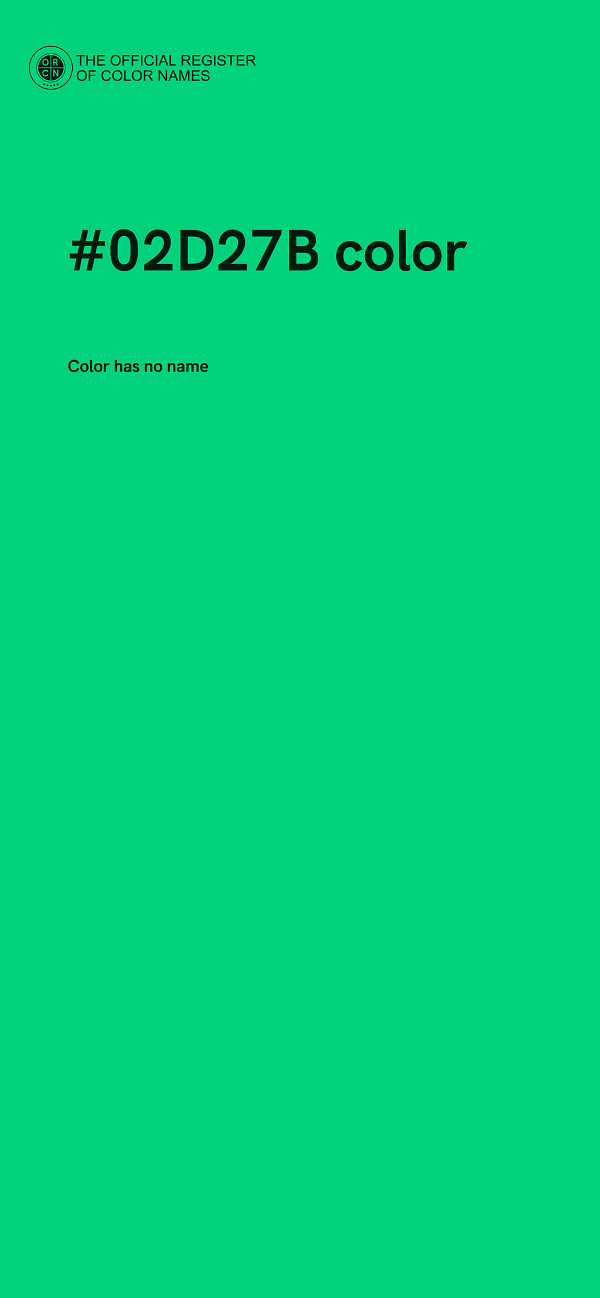 #02D27B color image