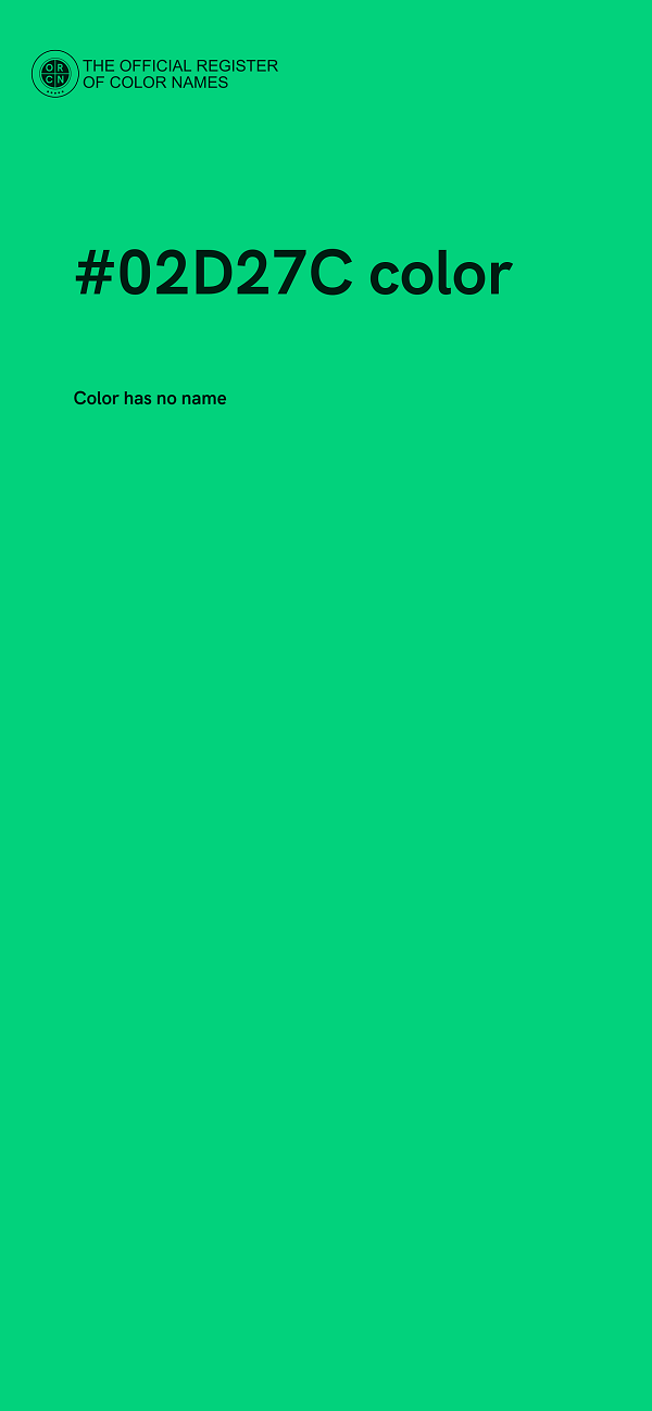 #02D27C color image