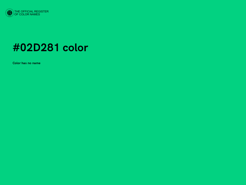 #02D281 color image