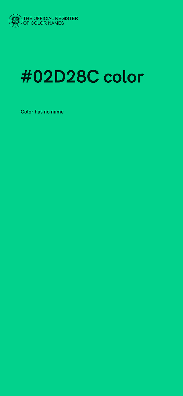#02D28C color image