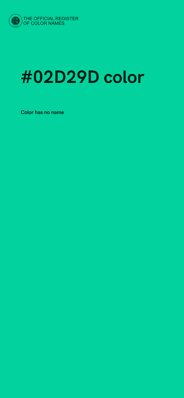 #02D29D color image