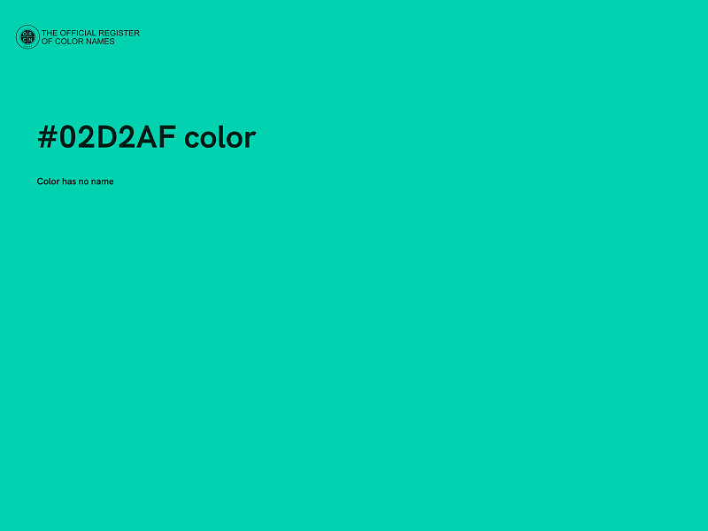 #02D2AF color image