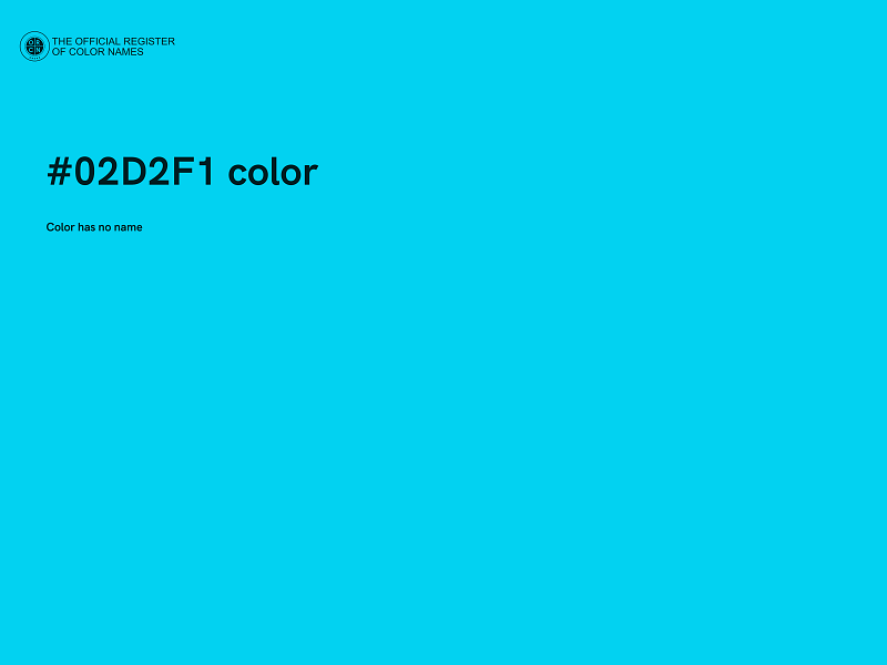 #02D2F1 color image