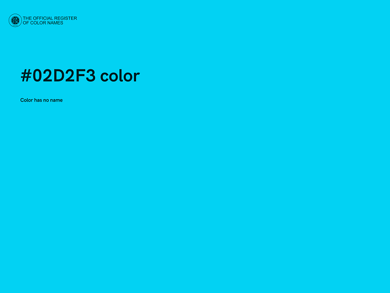 #02D2F3 color image