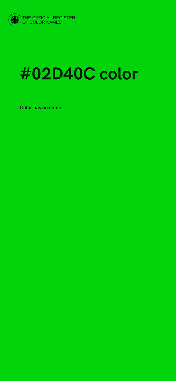 #02D40C color image