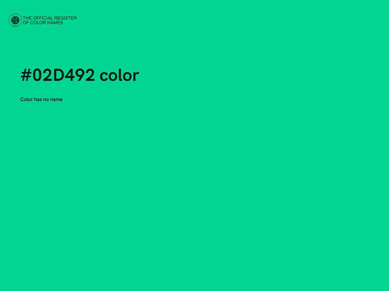 #02D492 color image
