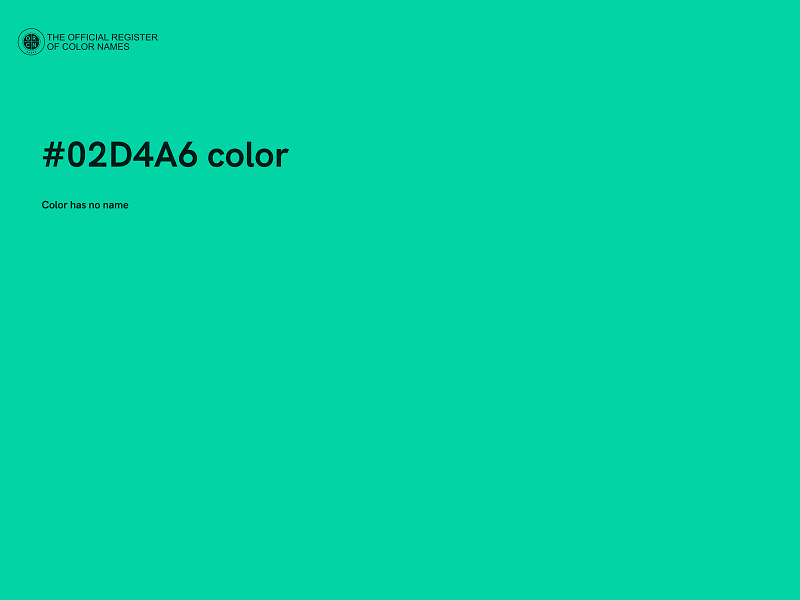 #02D4A6 color image