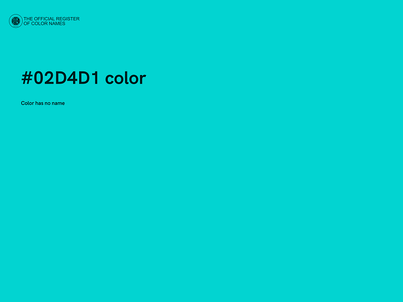 #02D4D1 color image