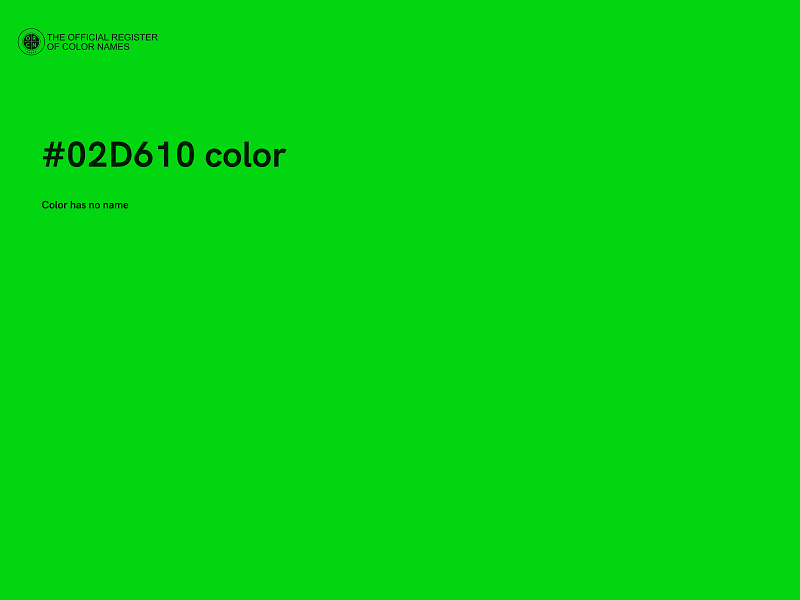 #02D610 color image