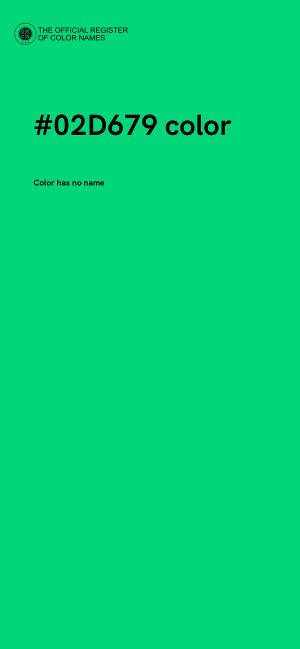 #02D679 color image