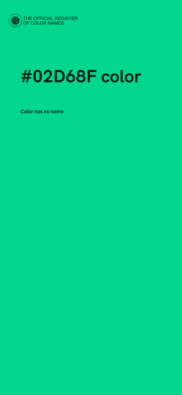 #02D68F color image